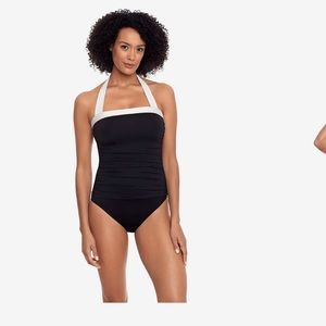 Bel Air Shirred Bandeau One-Piece, Ralph Lauren Swim